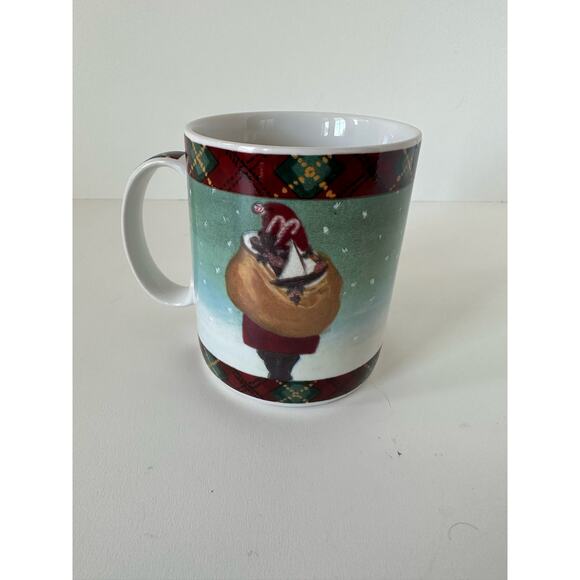 Vintage Father Christmas mug by Block, 1995, two sided - Picture 2 of 6